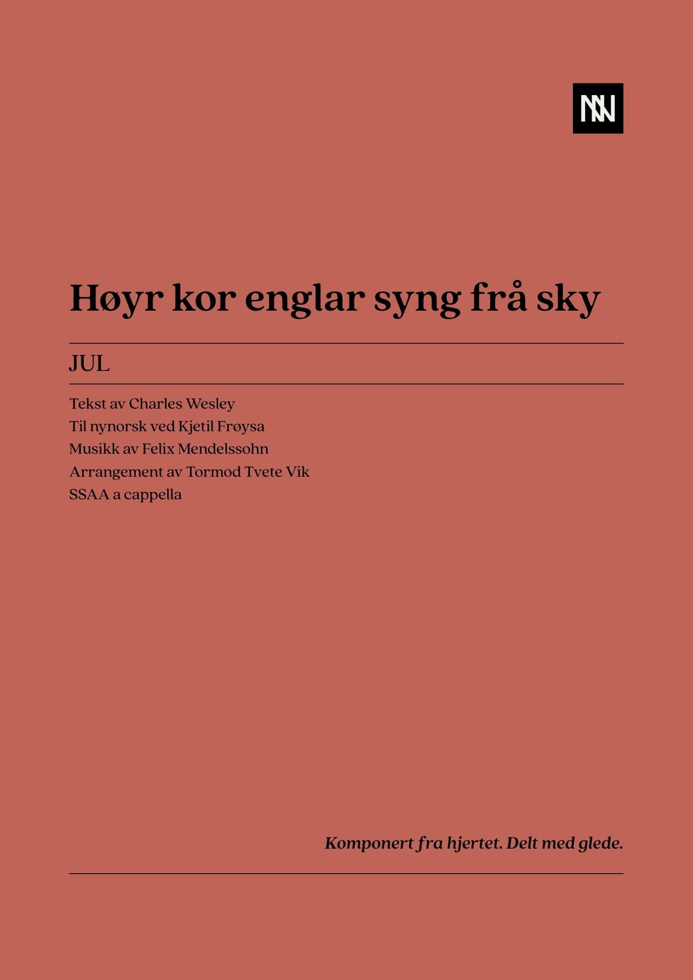 Høyr kor englar syng frå sky SSAA