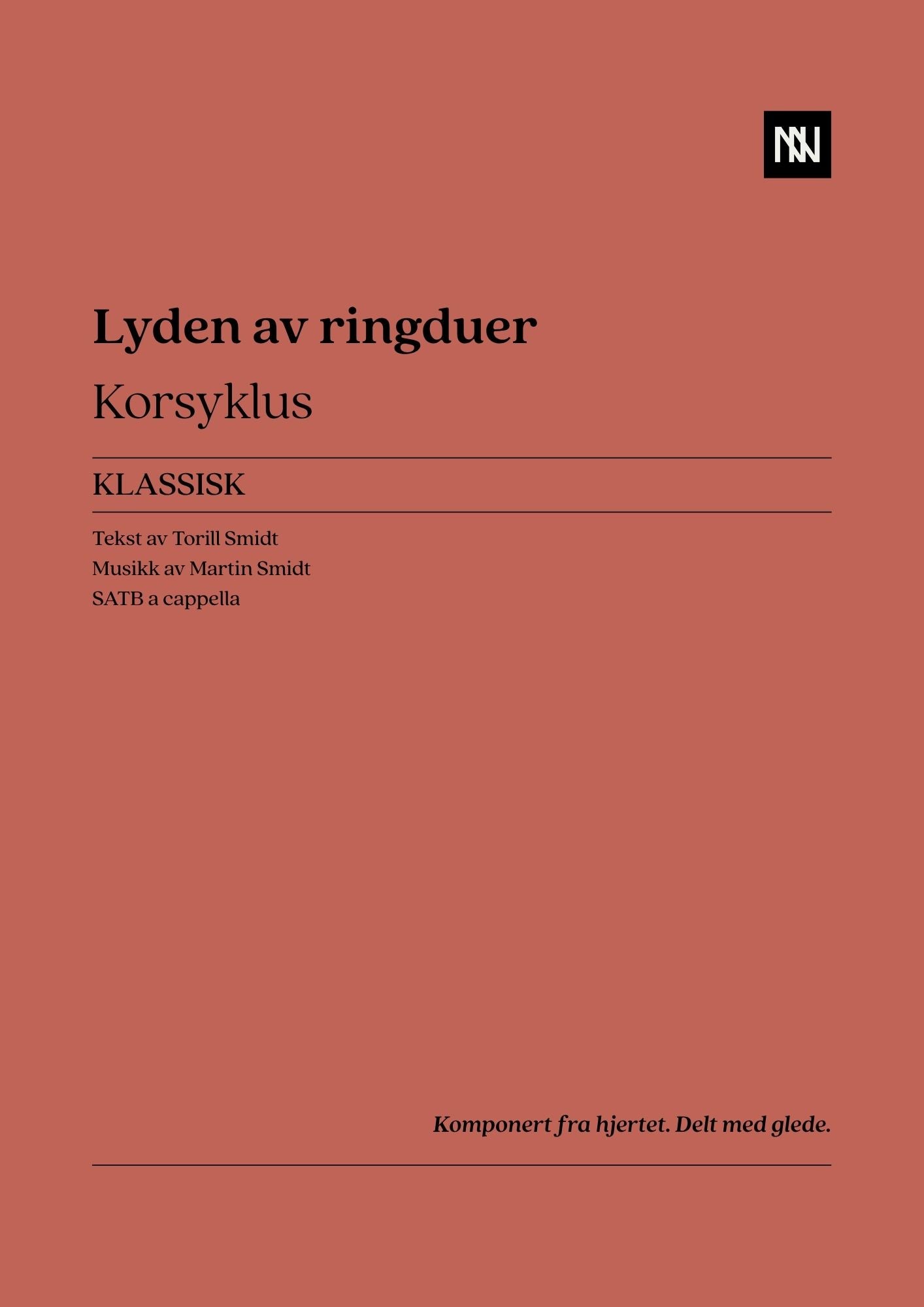 Lyden av ringduer Korsyklus SATB