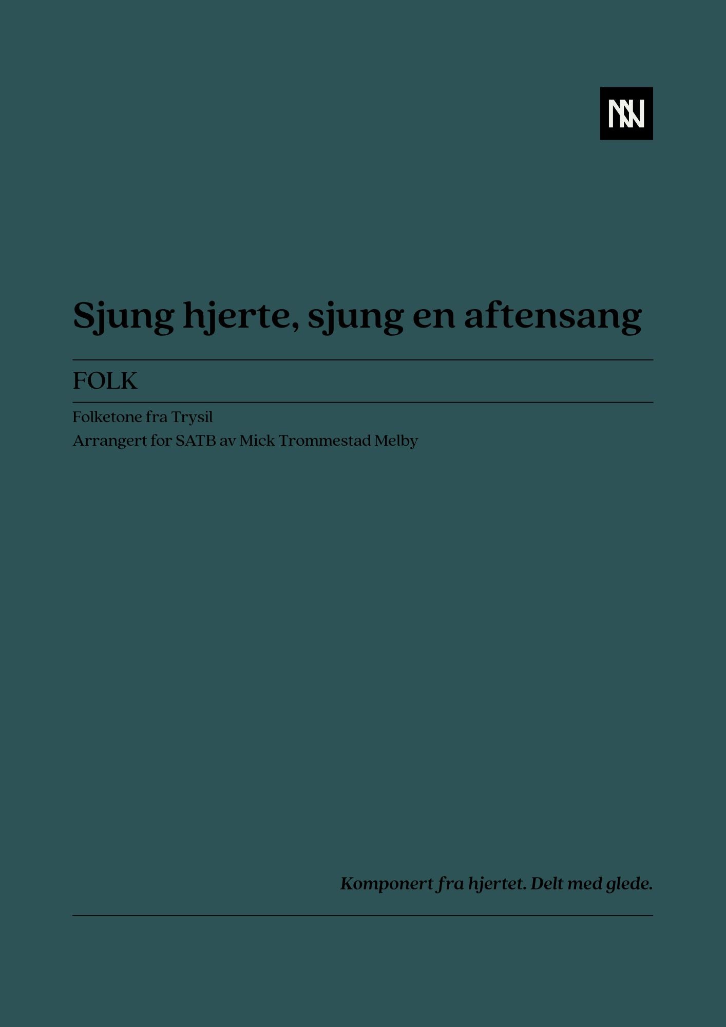 Sjung hjerte, sjung en aftensang SATB