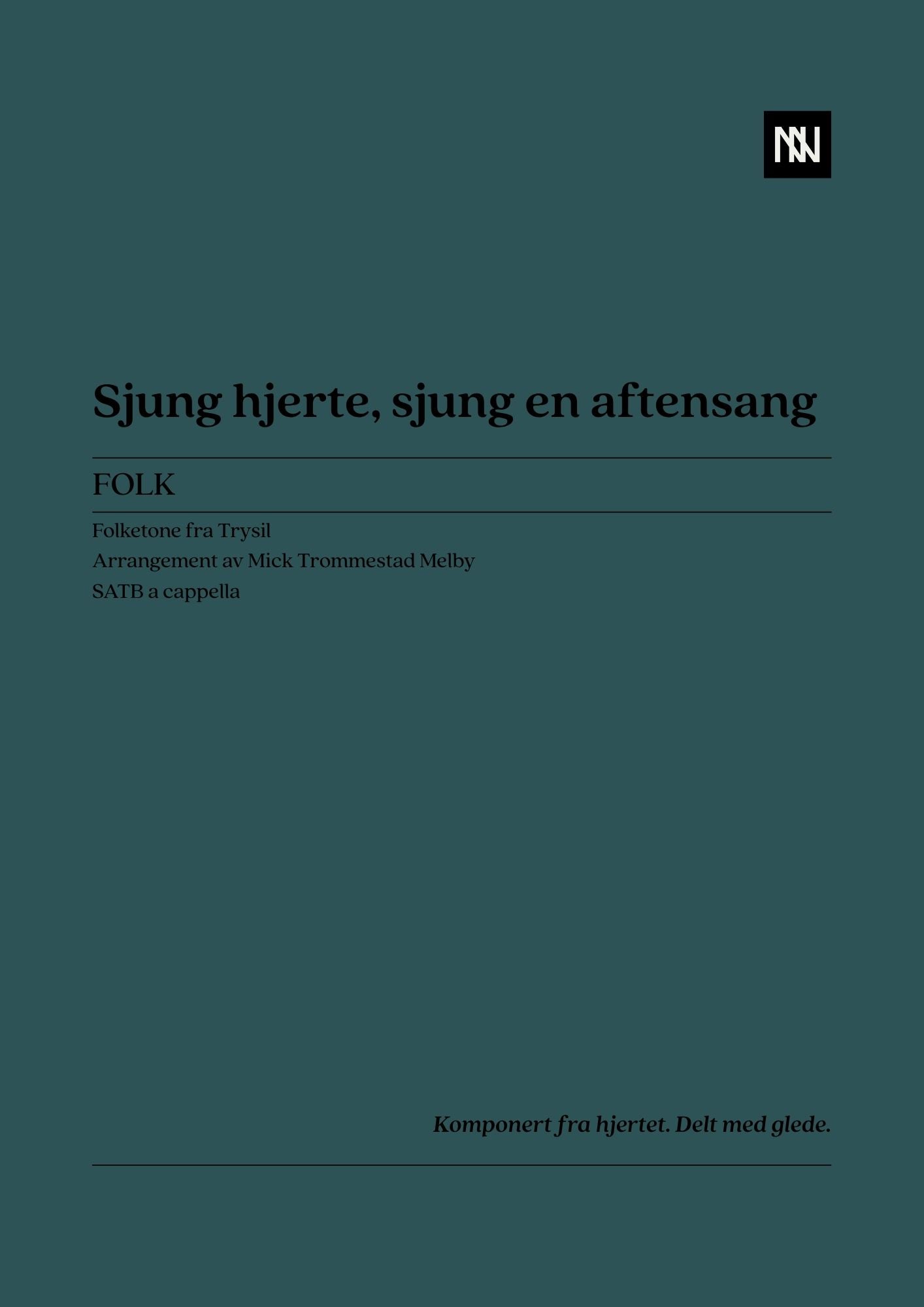 Sjung hjerte, sjung en aftensang SATB
