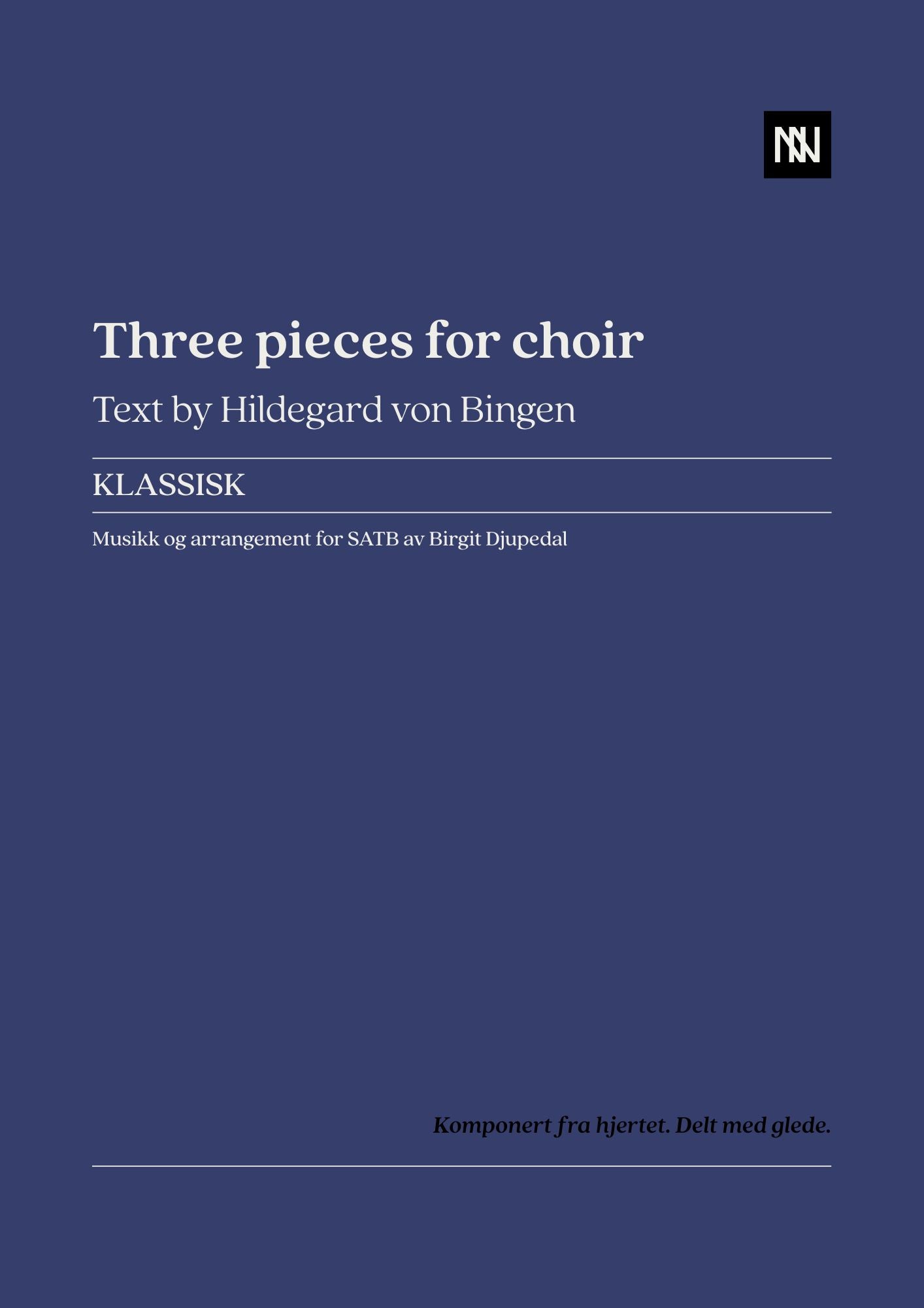 Three pieces for choir SATB