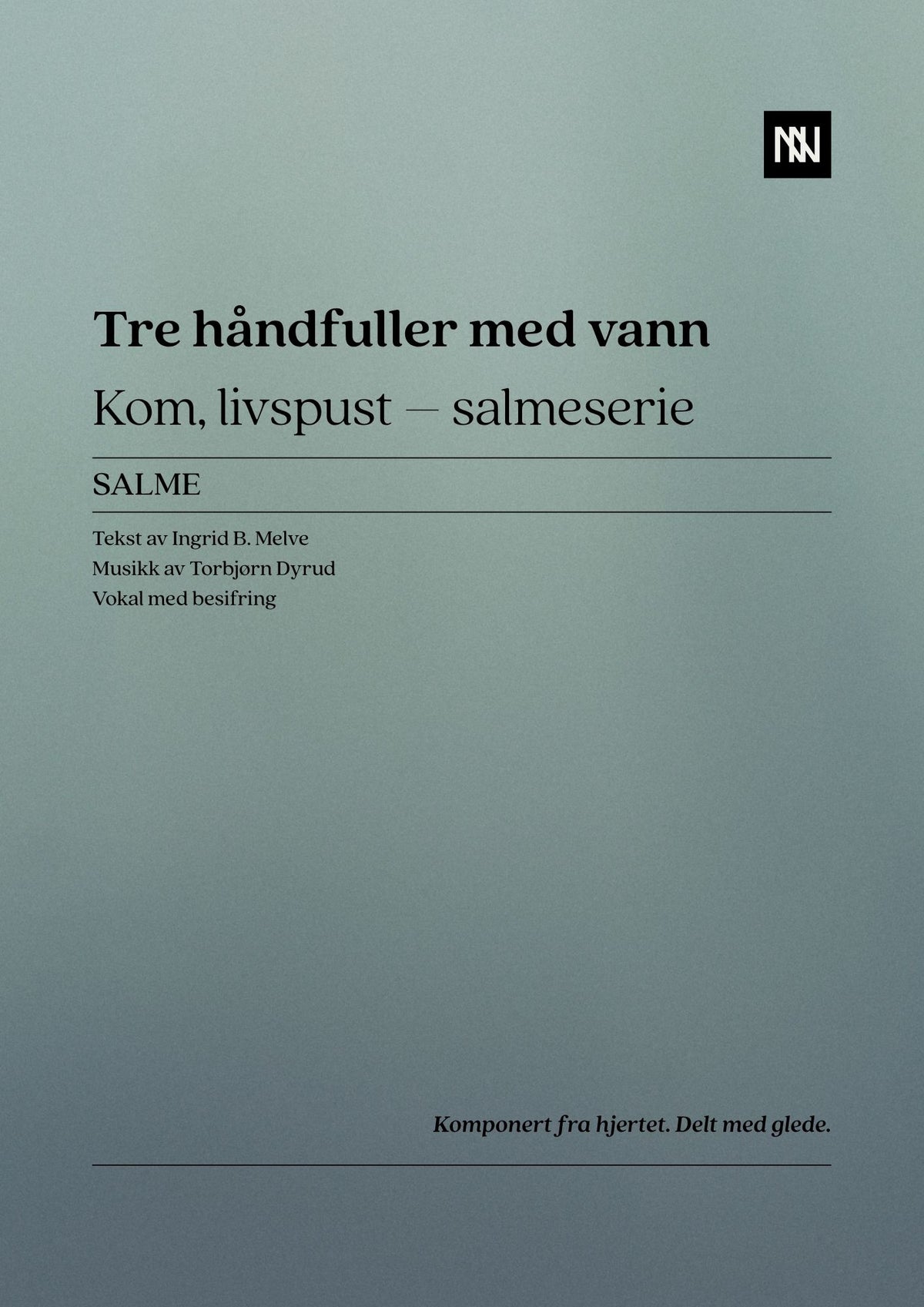 Tre håndfuller med vann