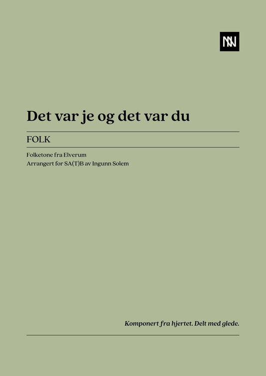 Det var je og det var du SATB
