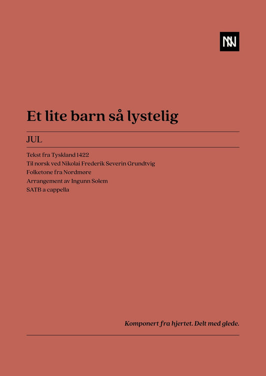Et lite barn så lystelig SATB