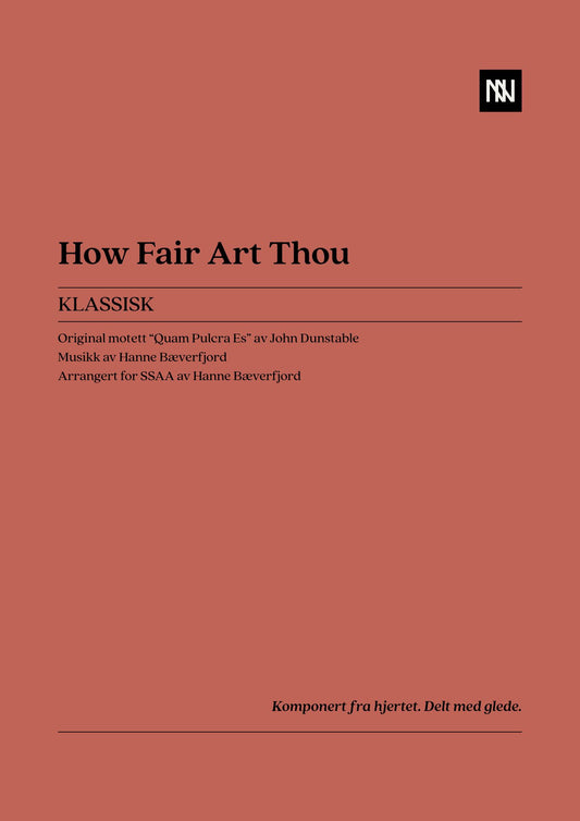 How Fair Thou Art SSAA