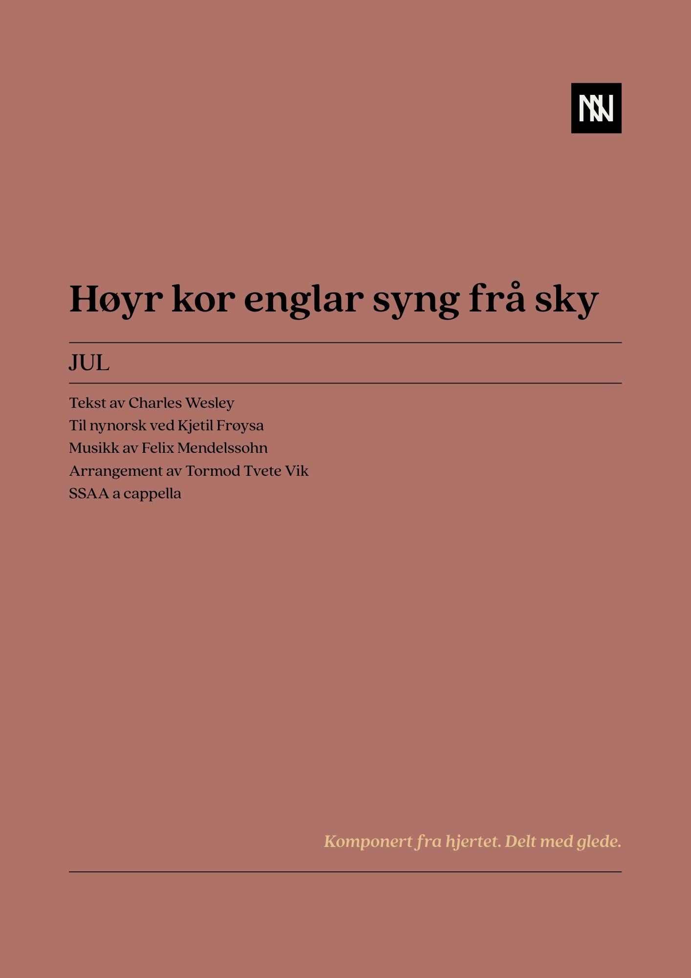 Høyr kor englar syng frå sky SSAA