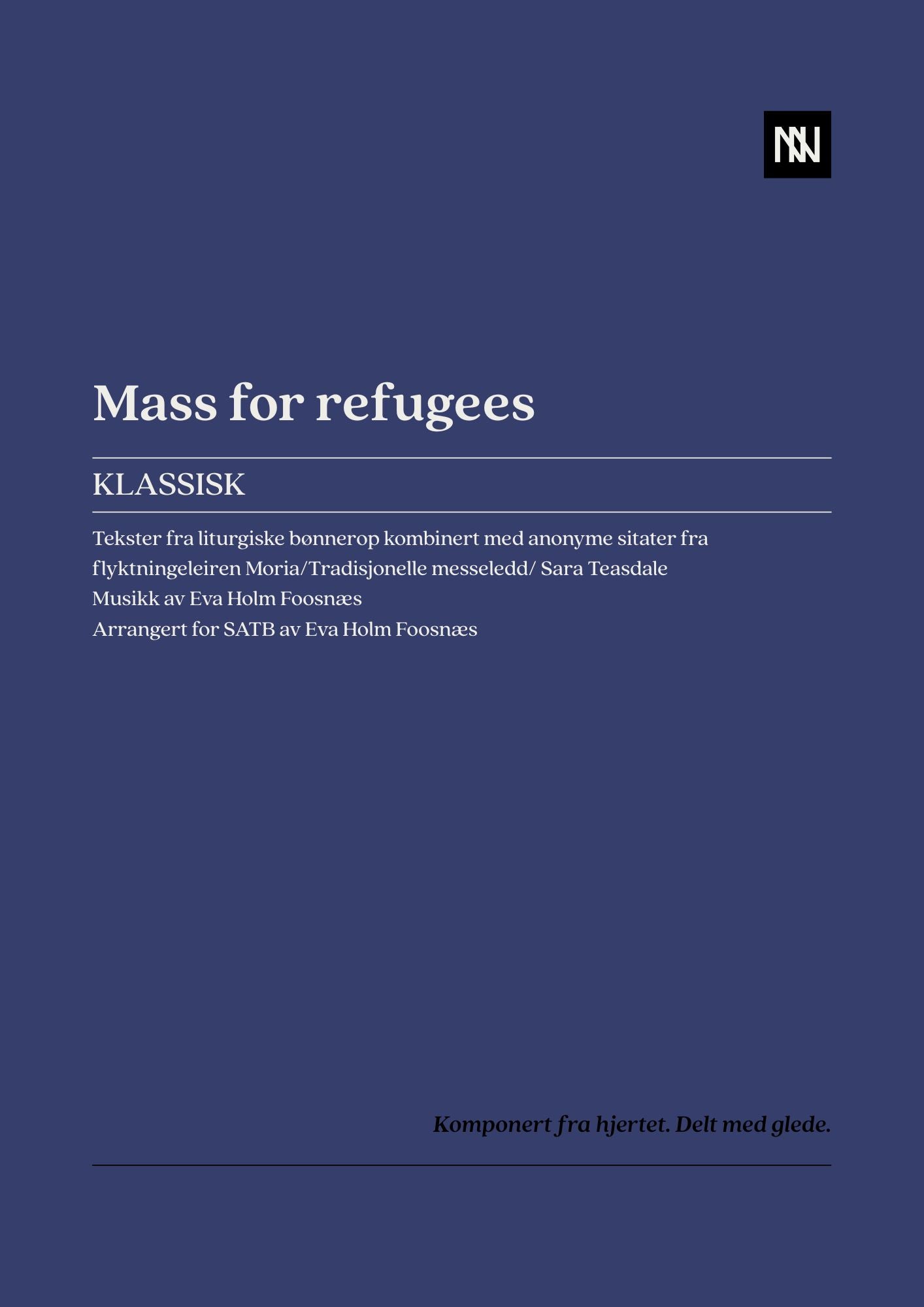 Mass for refugees SATB