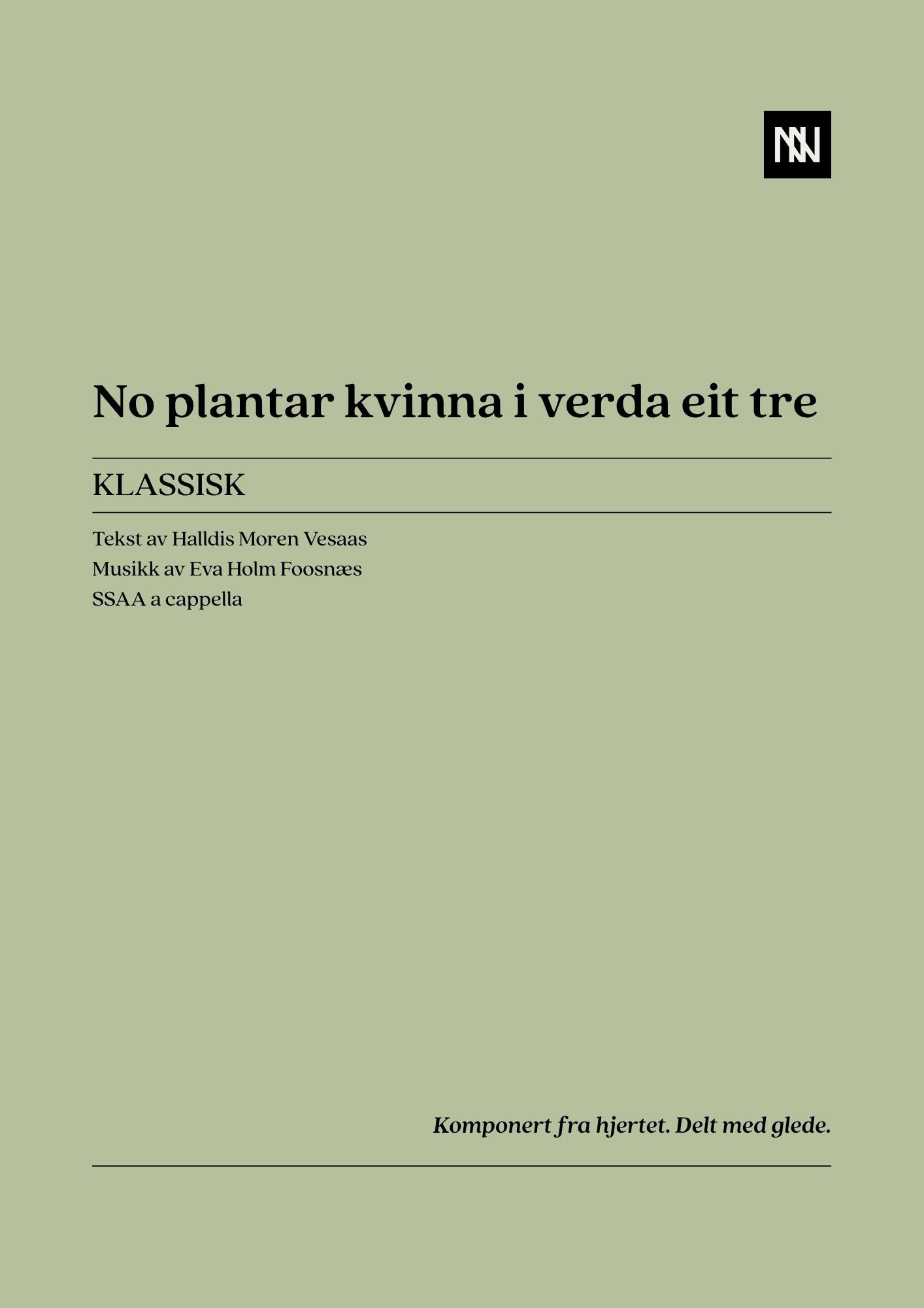 No plantar kvinna i verda eit tre SSAA