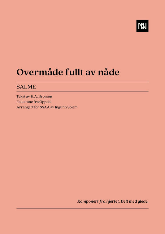 Overmåde fullt av nåde SSAA