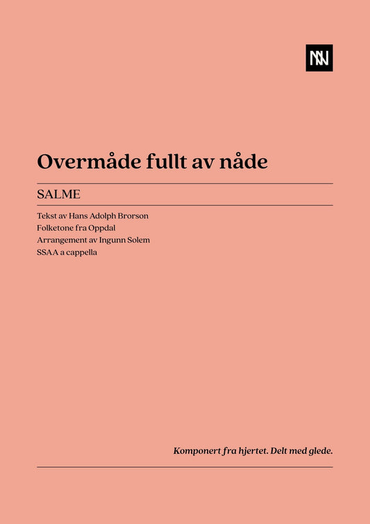 Overmåde fullt av nåde SSAA