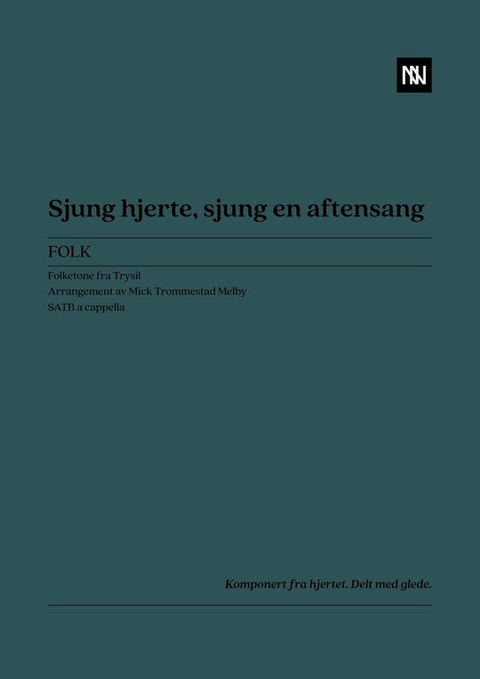 Sjung hjerte, sjung en aftensang SATB