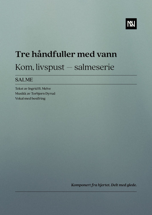Tre håndfuller med vann
