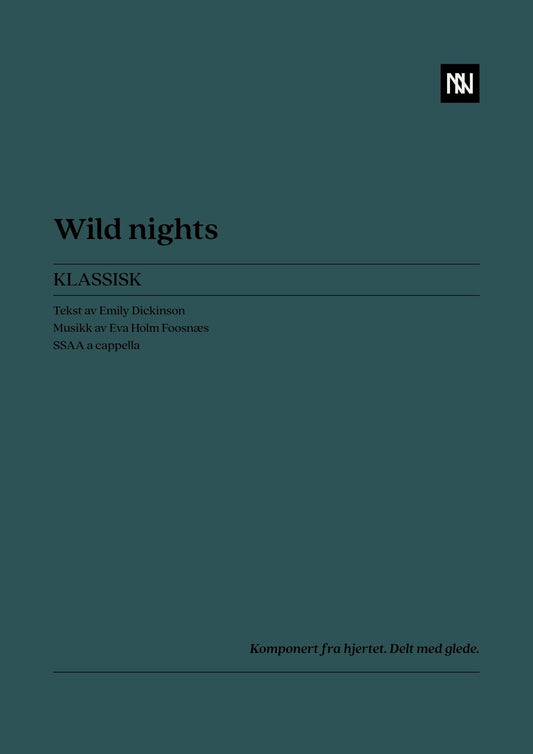 Wild nights SSAA